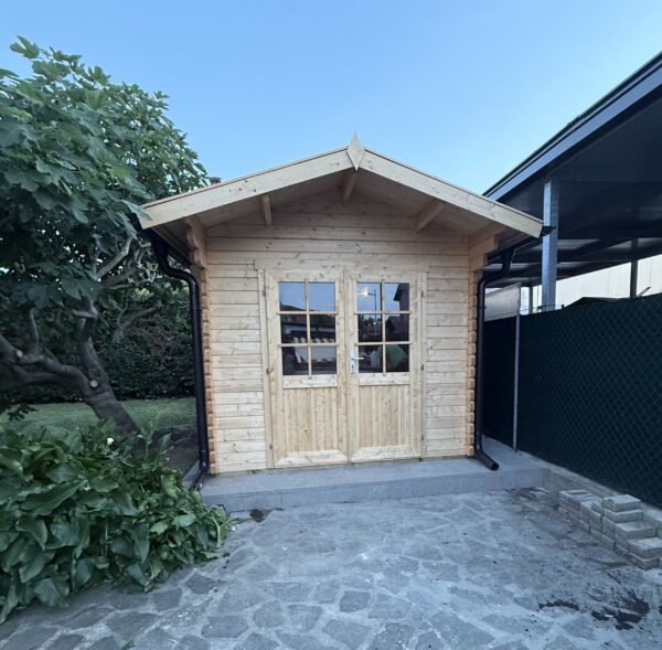 Casetta in legno 2,5x3 (44mm) con porta doppia