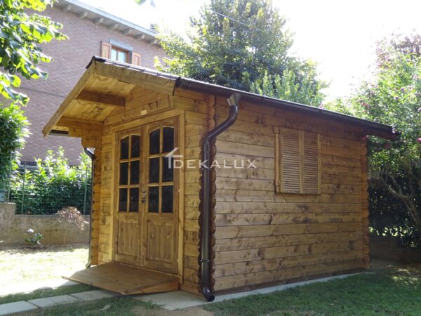 Casetta in legno 2,5x3 (44mm) con porta doppia