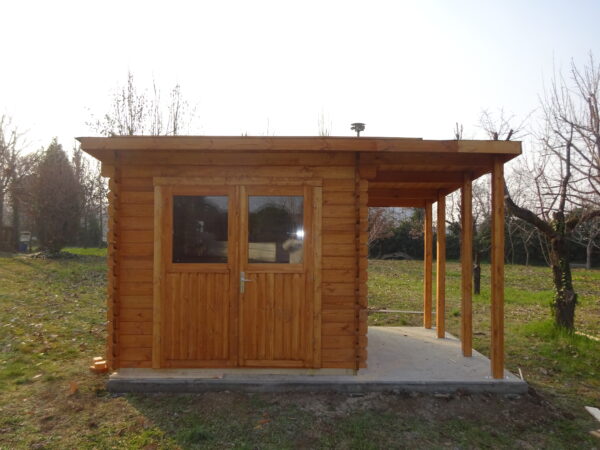 Casetta in legno 2,5x2,5 (34mm)_porta doppia monofalda