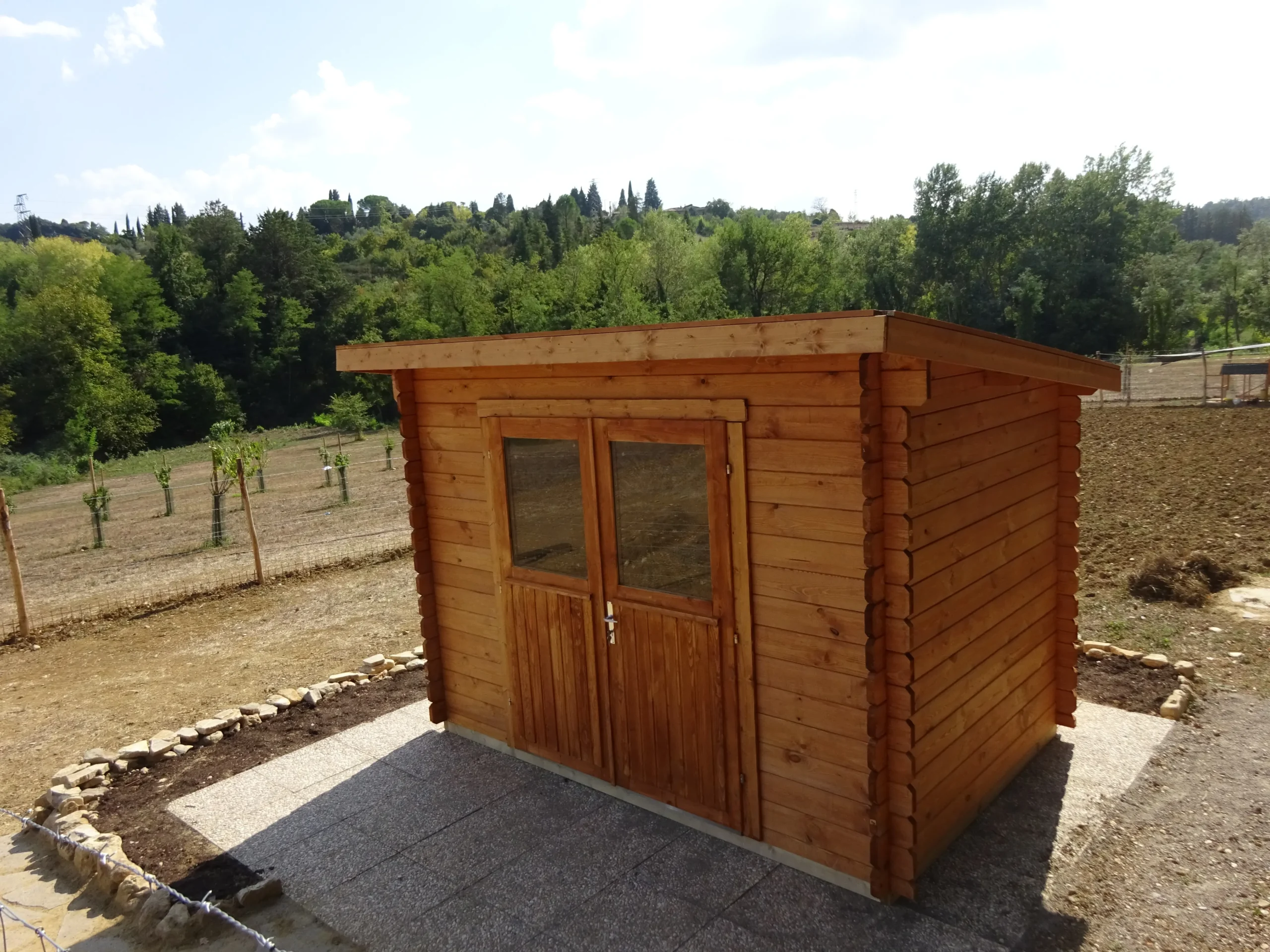 Casetta in legno 3x2 (34mm)_porta doppia monofalda