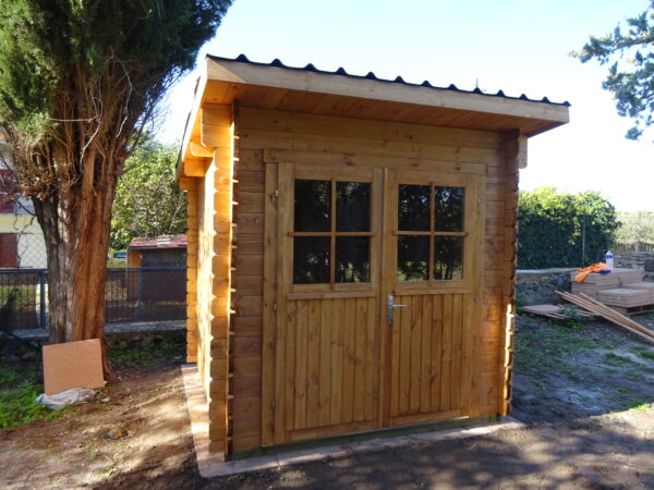 Casetta in legno 2,2x2,2 (34mm)_porta doppia monofalda