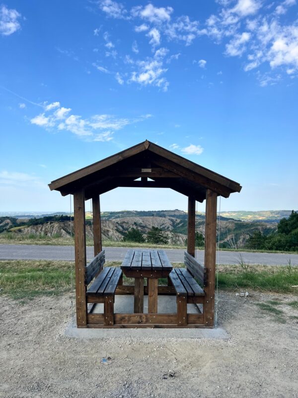Gazebo in legno 2x2 con panche (44mm)