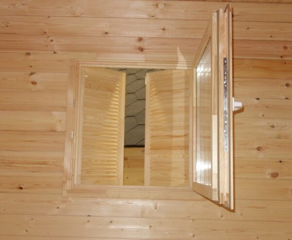 Casetta in legno 3x4 (44 mm) con porta doppia