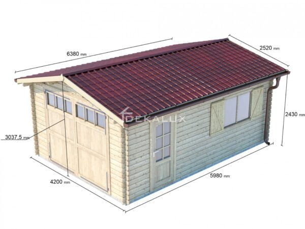 Garage in legno 4x6 (44 mm)