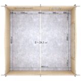 Garage in legno 5x5(44 mm)