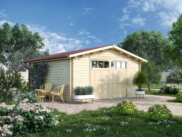 Garage in legno 5x5(44 mm)