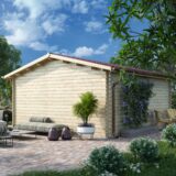 Garage in legno 5x5(44 mm)