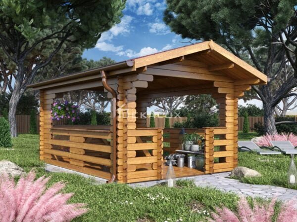 Gazebo in legno 3x4 (44mm)