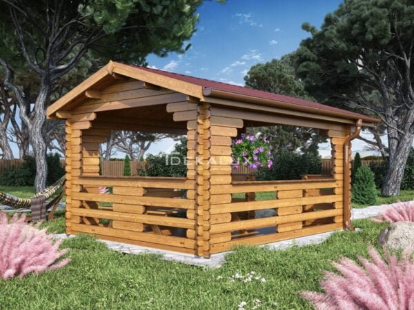 Gazebo in legno 3x4 (44mm)