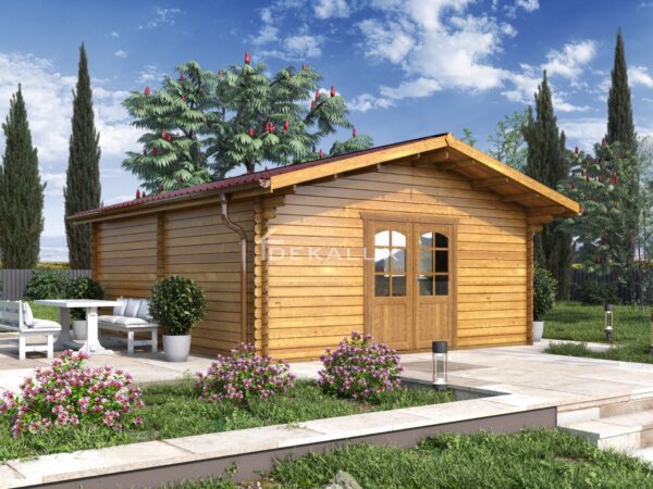 Bungalow 5x6 (44 mm) con porta doppia