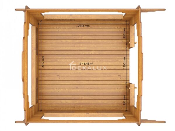 Gazebo in legno 3x3 (44 mm)