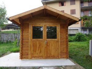Casetta in legno 2,5x2 (34mm) porta doppia