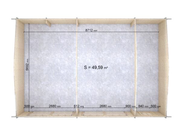 Garage in legno 6x9 (44mm)