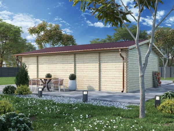 Garage in legno 6x9 (44mm)