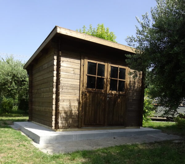 Casetta in legno 3×2,5 (34mm) porta doppia monofalda