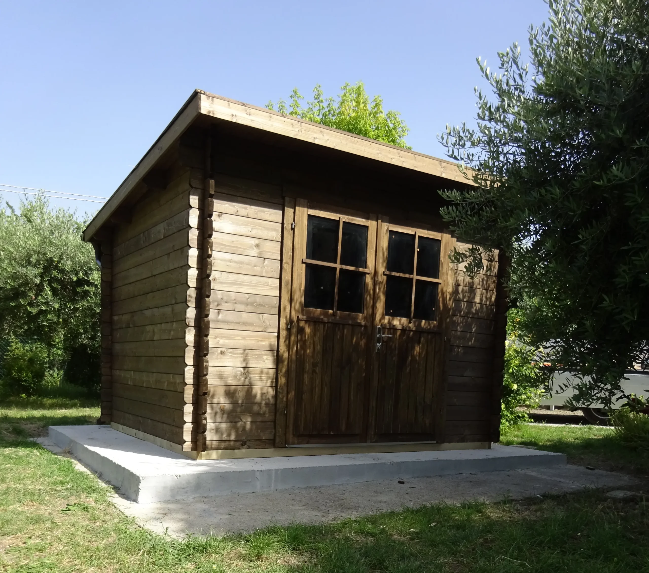Casetta in legno 3×2,5 (34mm) porta doppia monofalda