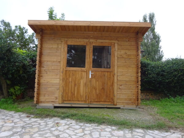 Casetta in legno 3×2,5 (34mm) porta doppia monofalda