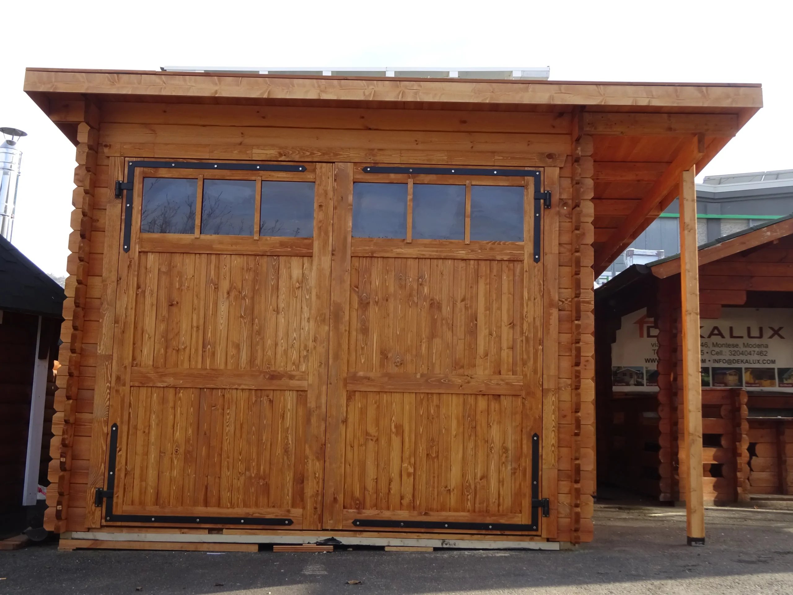 Garage in legno 3x5 (44mm) monofalda