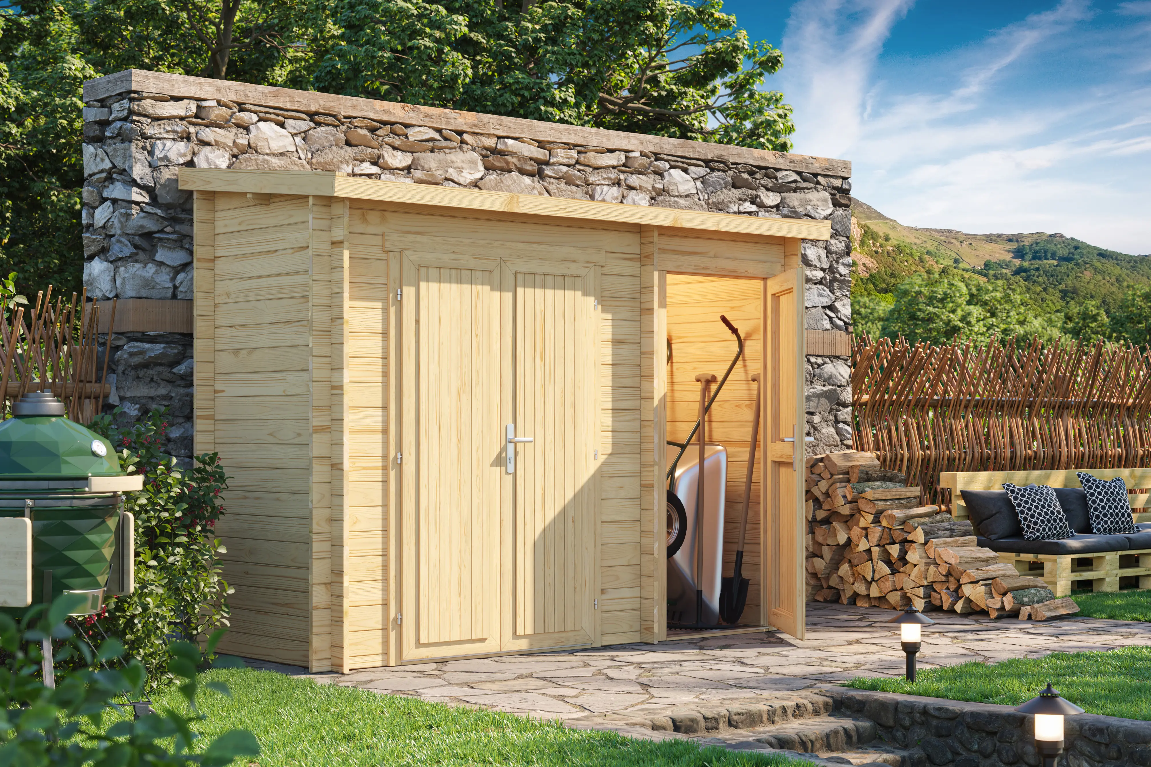 Box 3×1 (28mm) porta doppia + porta singola