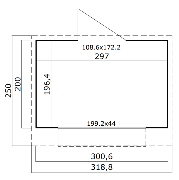 Casetta chiosco 3x2 (13mm)