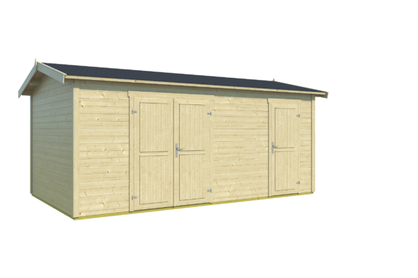 Casetta in legno 5x3 (28mm) a 2 vani