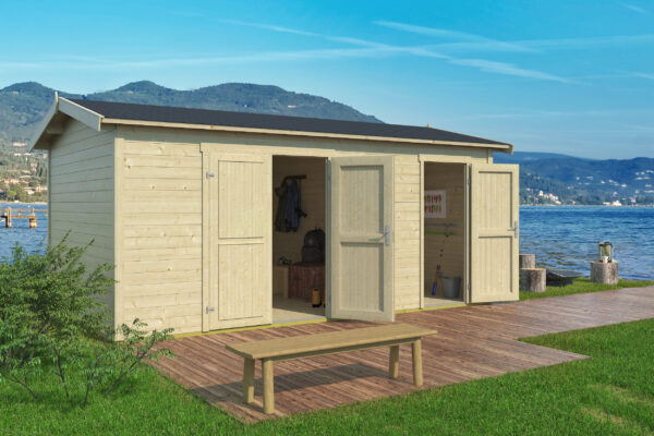 Casetta in legno 5x3 (28mm) a 2 vani