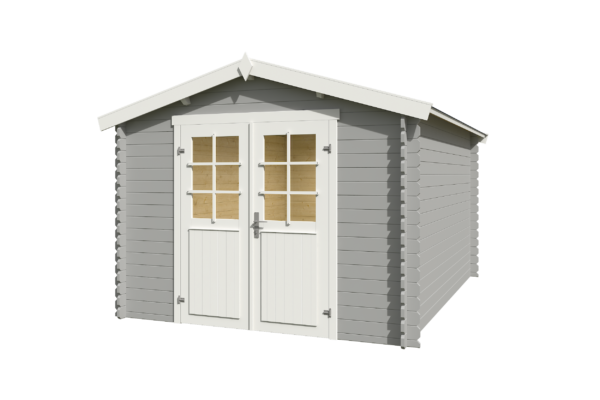 Casetta in legno 2,75x3,80 (28mm) con porta doppia