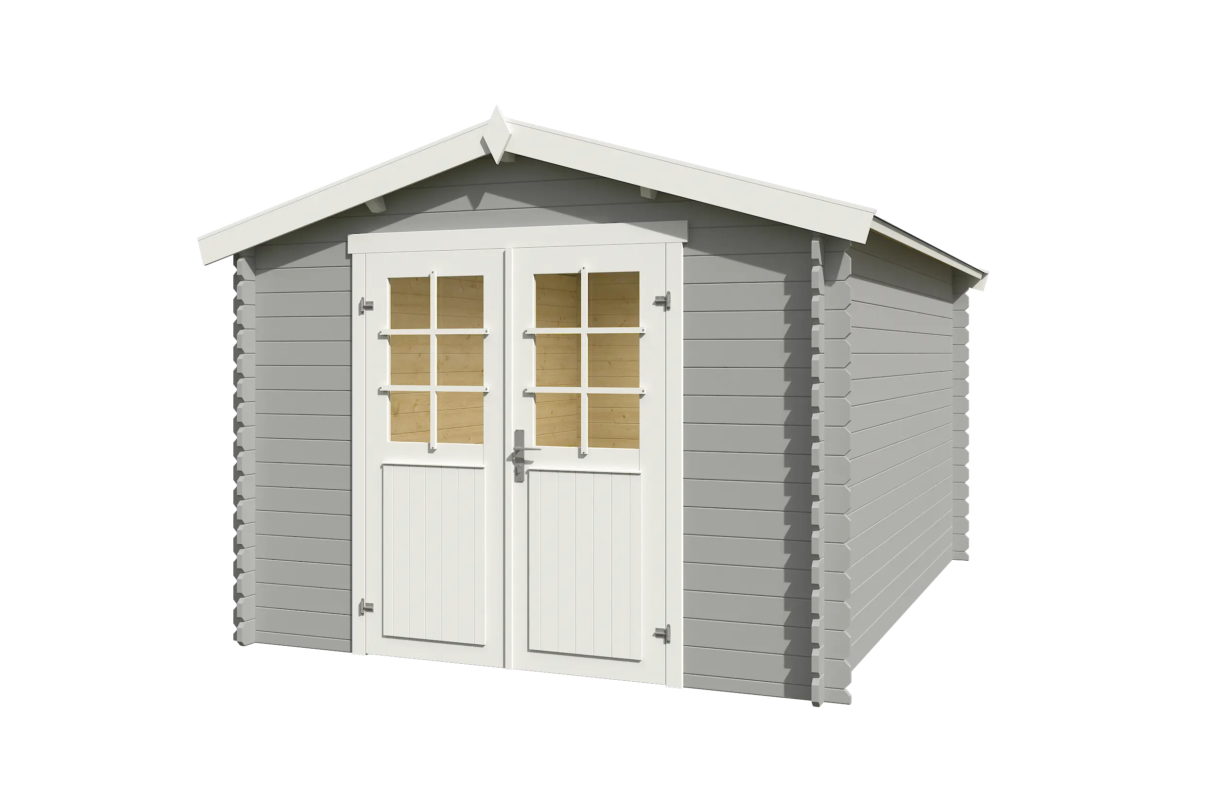 Casetta in legno 2,75x3,80 (28mm) con porta doppia