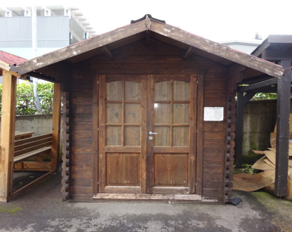 Offerta! Casetta in legno 2,5x2 (44mm) porta doppia - esposizione