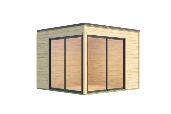Casetta in legno per ufficio 3x3 (28mm)