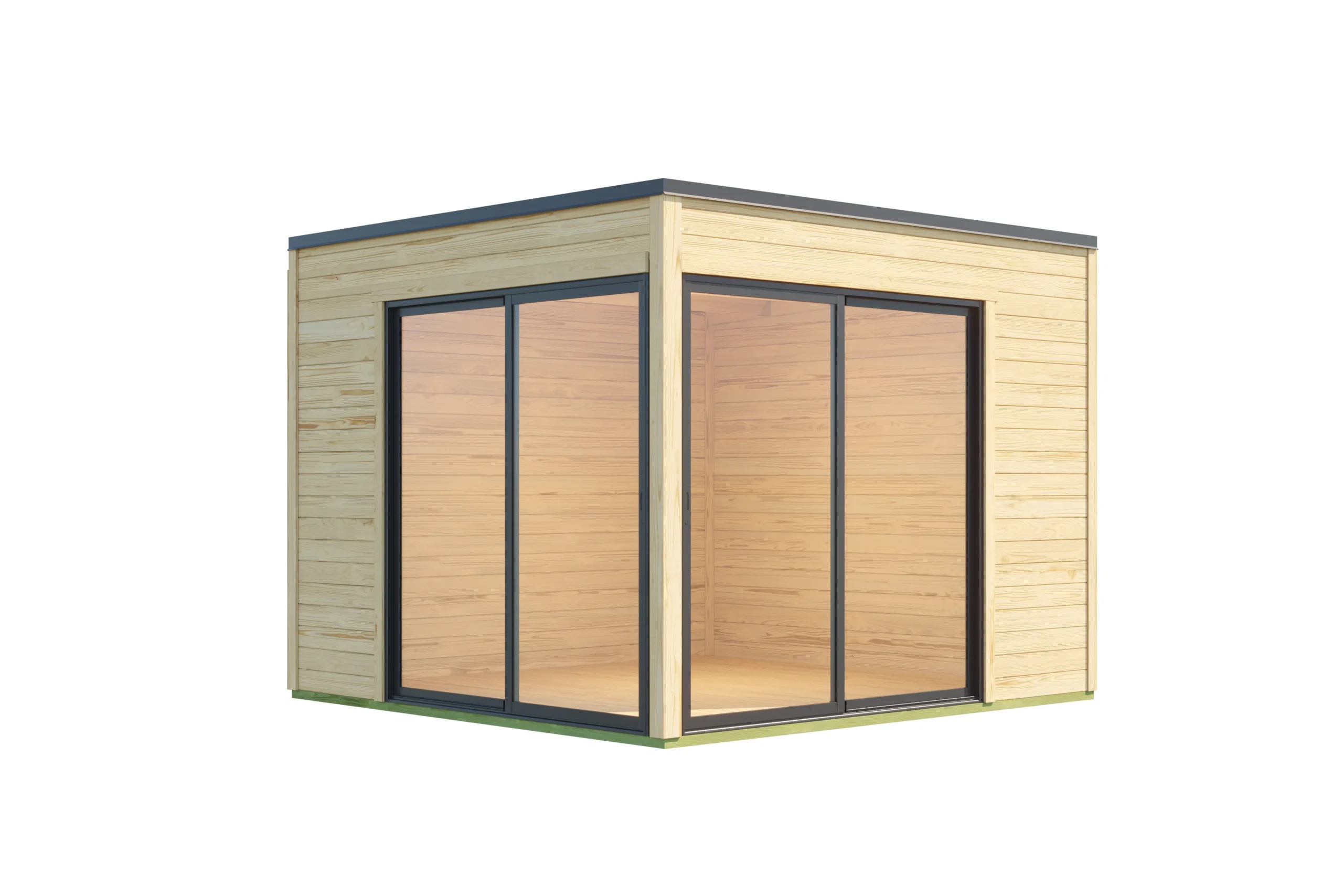 Casetta in legno per ufficio 3x3 (28mm)
