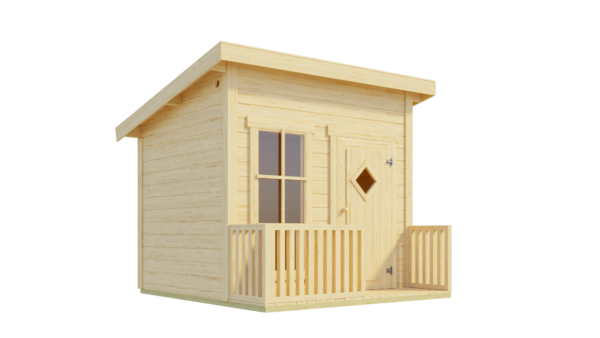 Casetta in legno per bambini 2x1,6 (19mm) monofalda