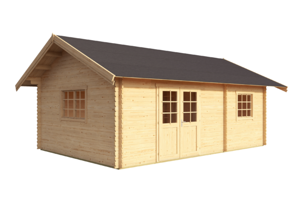 Casetta in legno 5,75x3,90 (40mm) 2 vani