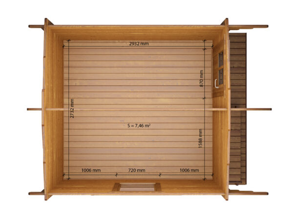 Casetta Tommi 2,8×2,8 (34mm) chiavi in mano