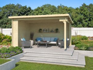 Gazebo in legno 4,25x3 (34mm) monofalda