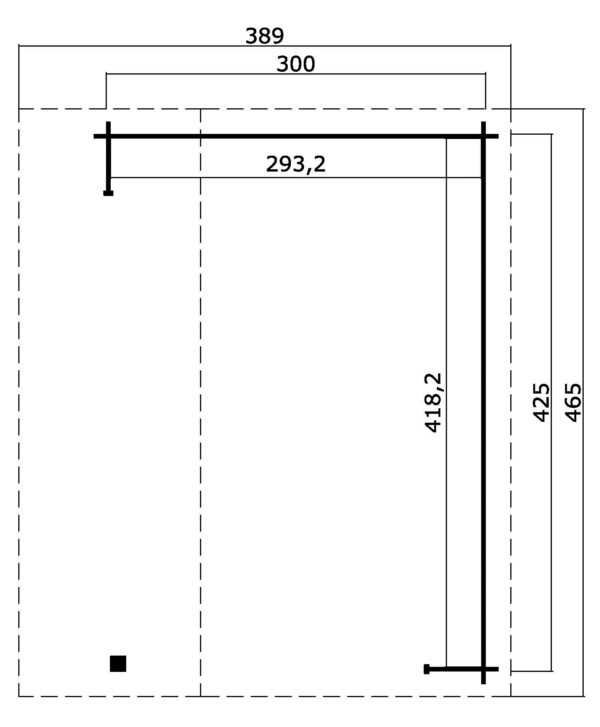 Gazebo in legno 4,25x3 (34mm)