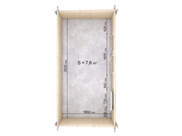 OFFERTA - Casetta 4x2 (34mm) chiavi in mano