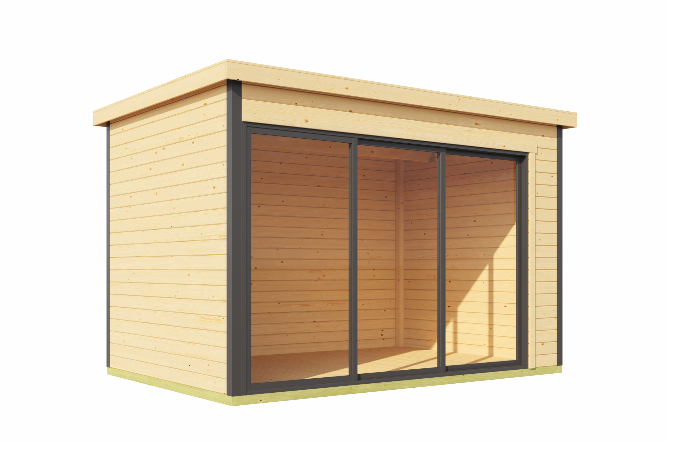 Casetta in legno per ufficio 4,2x2,4 (44mm)