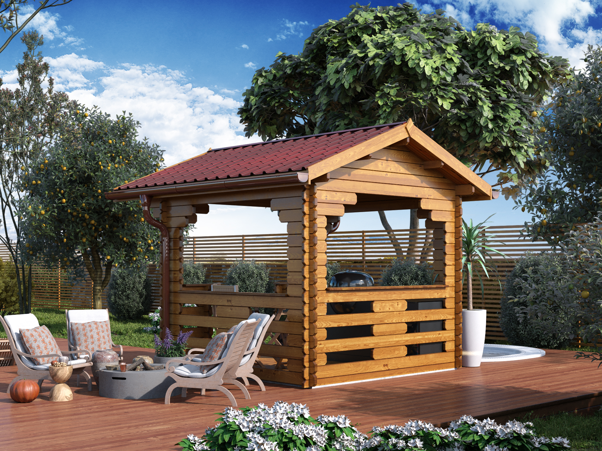 OFFERTA - Gazebo 2,5x2,5 (44mm) CHIAVI IN MANO