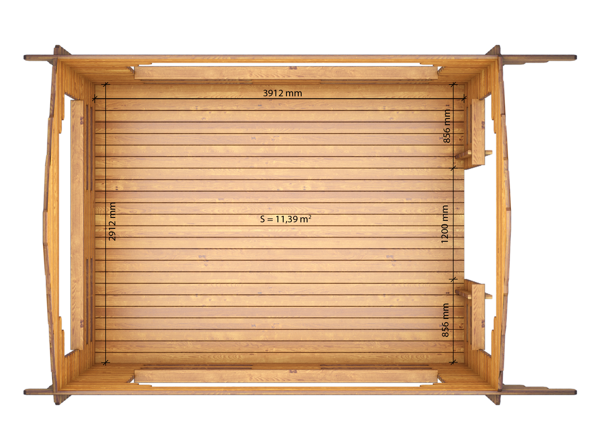 OFFERTA - Gazebo 3x4 (44mm) CHIAVI IN MANO