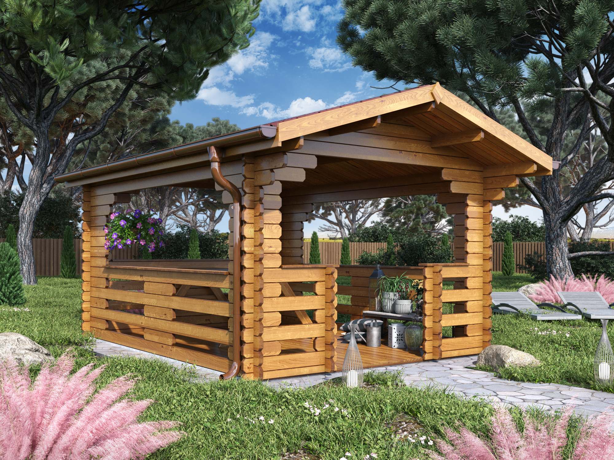 OFFERTA - Gazebo 3x4 (44mm) CHIAVI IN MANO