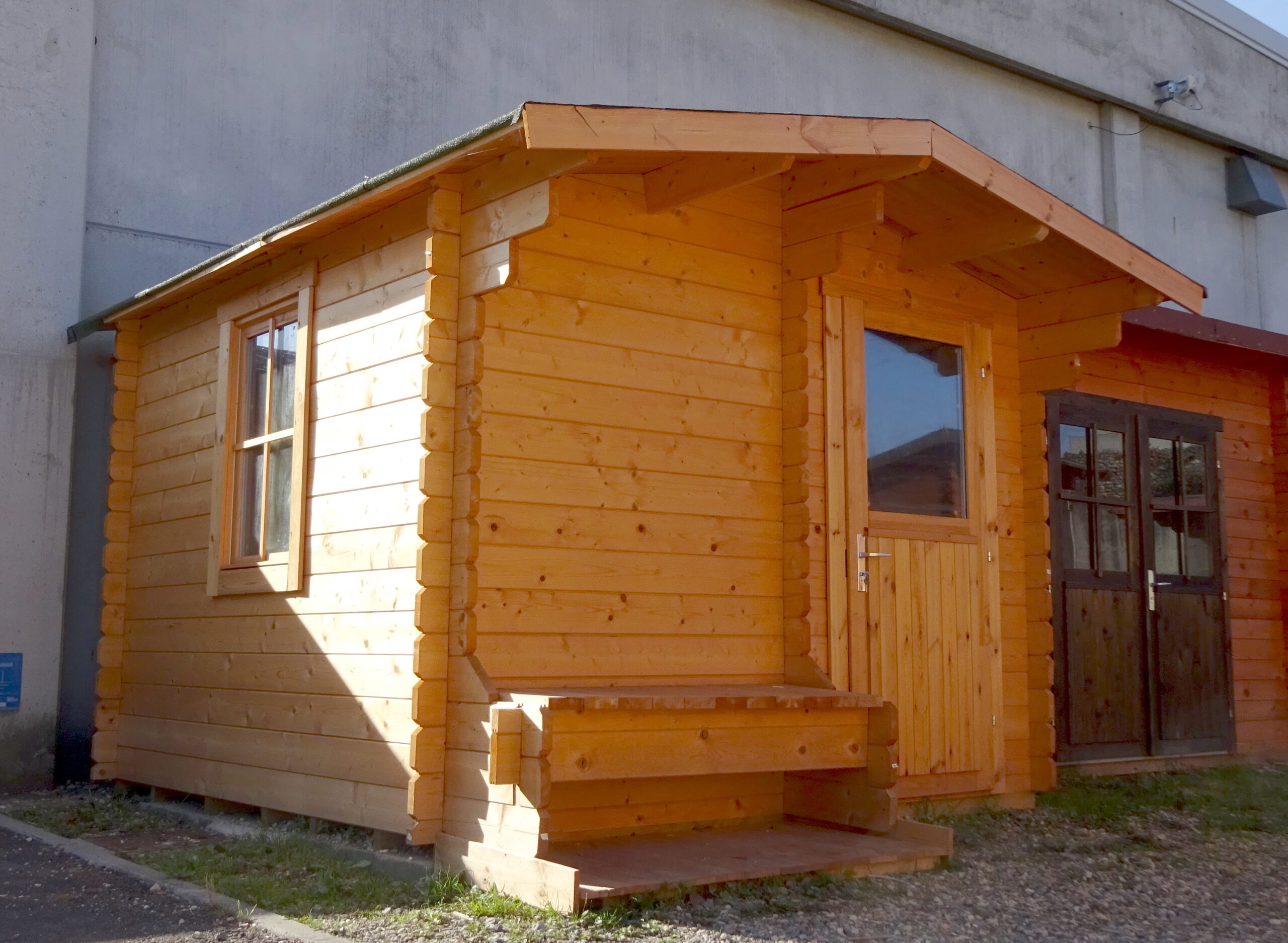 Casetta in legno 2,8x2,8 Tommi (est. 3x3,70 - 34mm)