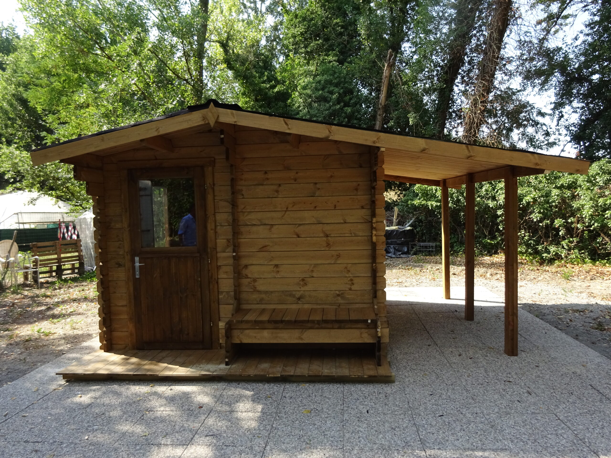 Casetta in legno 2,8x2,8 Tommi (est. 3x3,70 - 34mm)