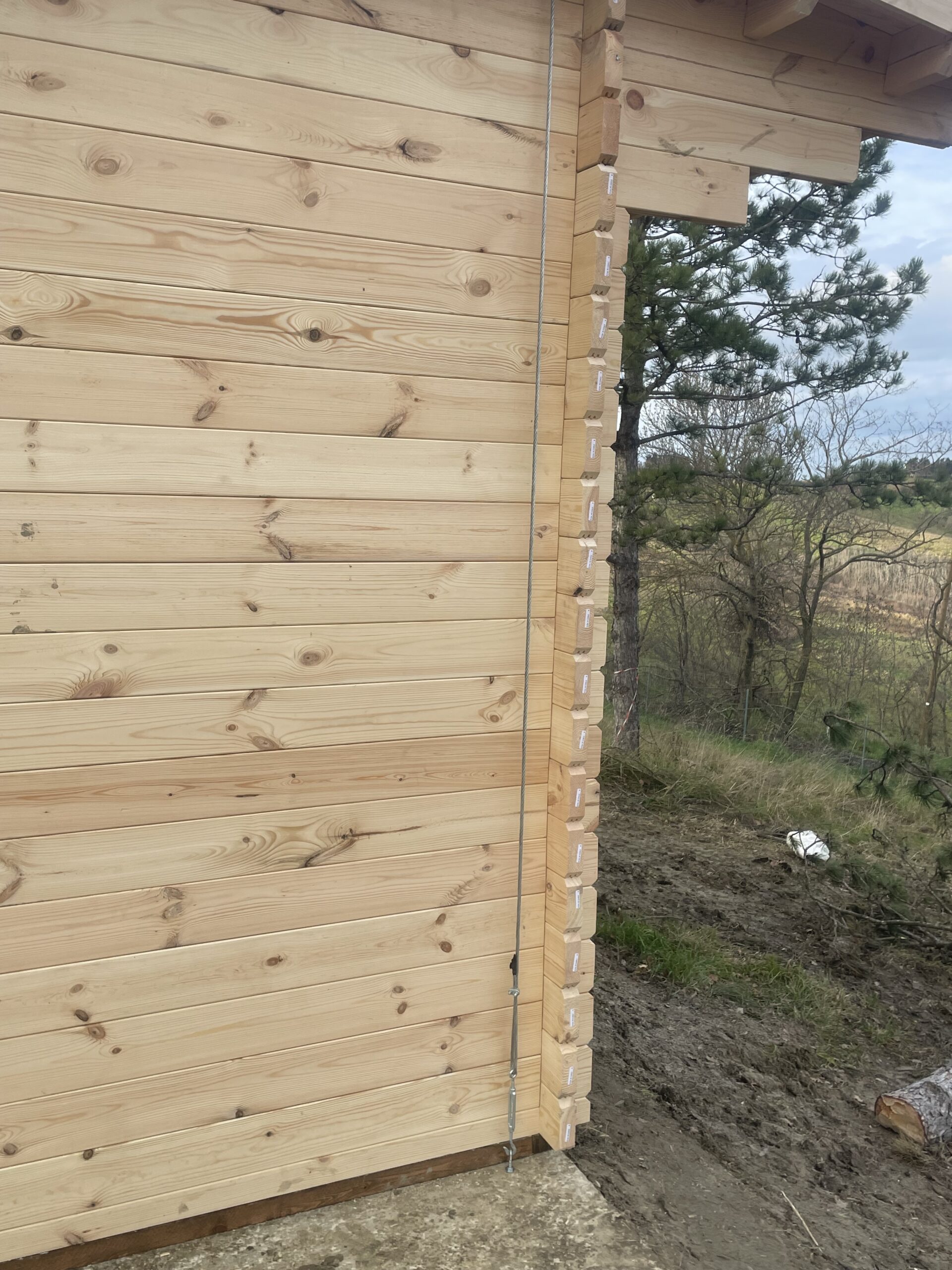 Bungalow 7x5 (44mm) porta doppia + finestre