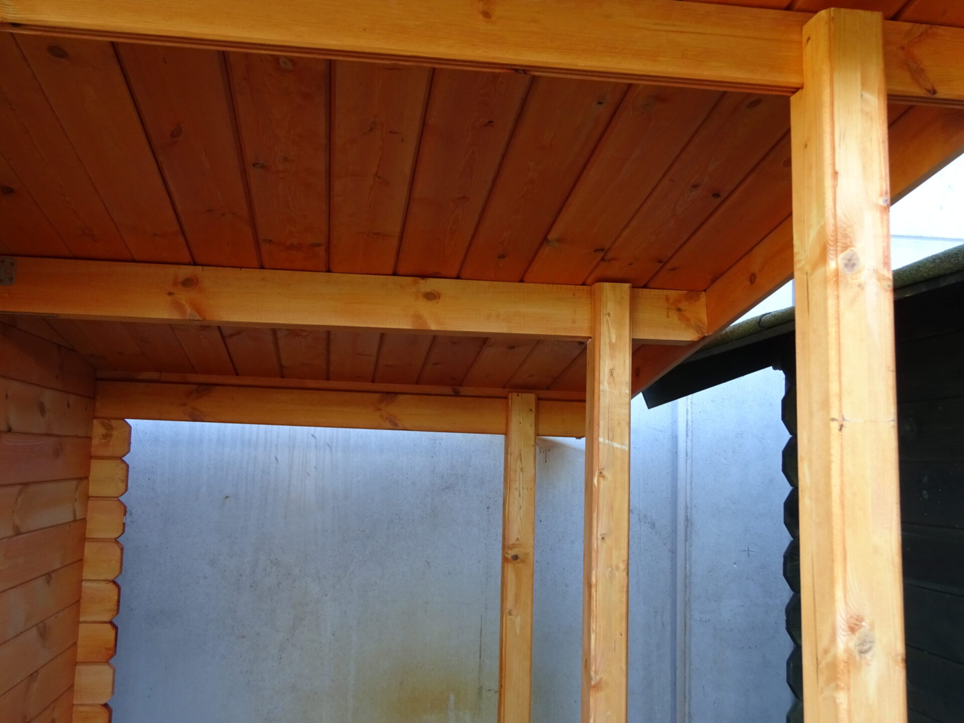 OFFERTA - Casetta in legno 3x2 34mm monofalda con tettoia laterale